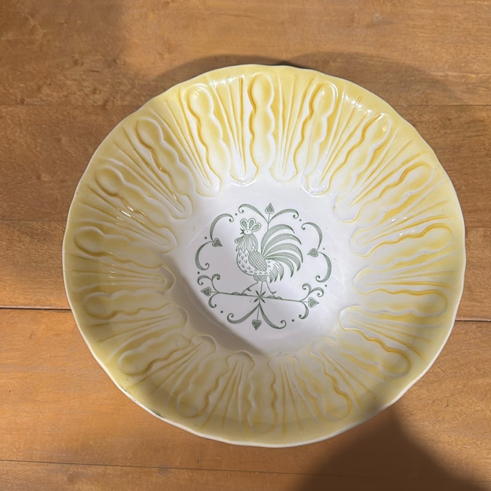 Collector rooster bowl